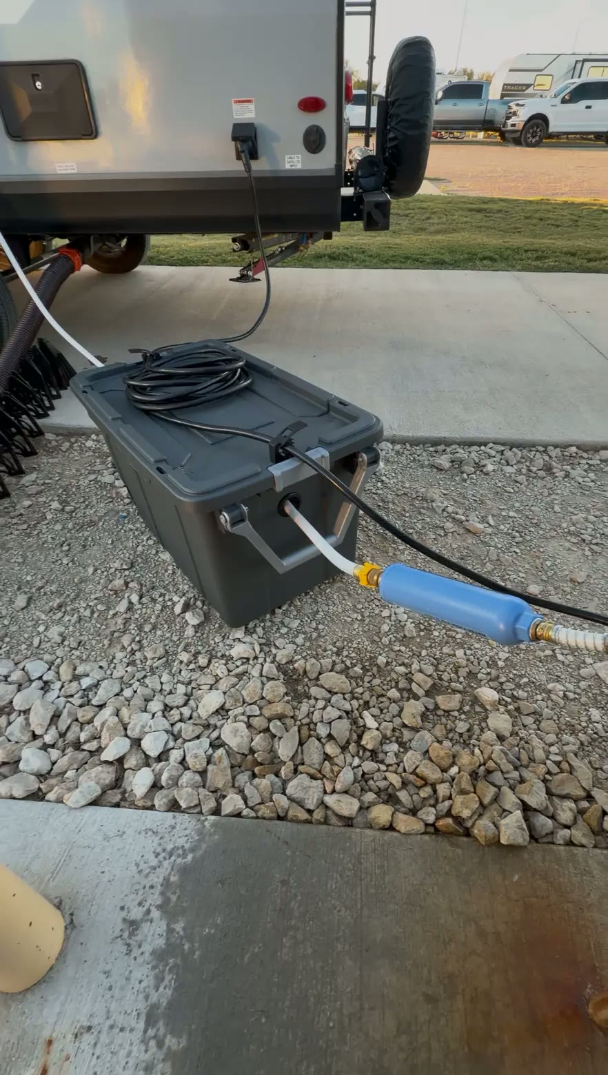 CampConnect Station beside an RV
