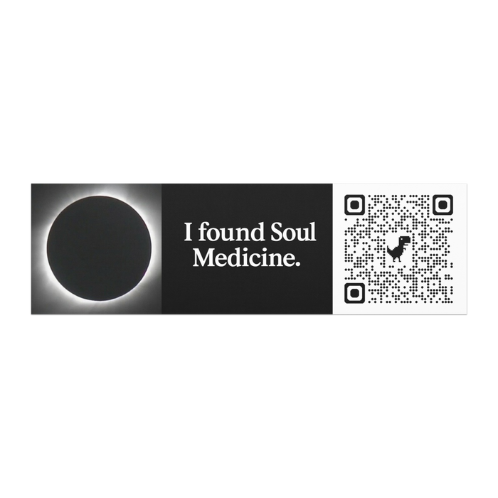 “I Found Soul Medicine” – Black Car Magnet