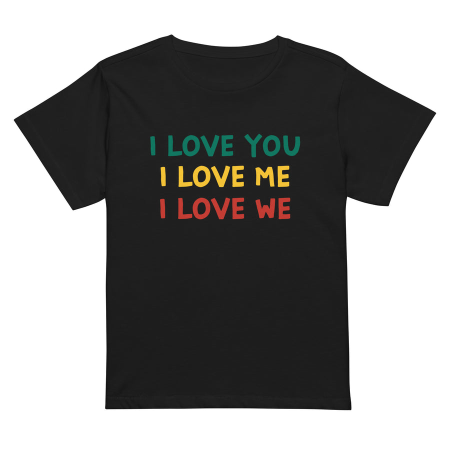 Women's "I Love" high waisted tee
